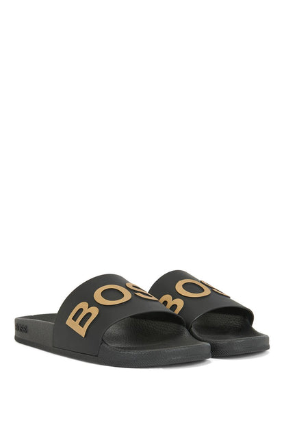 Hugo boss gold discount sliders