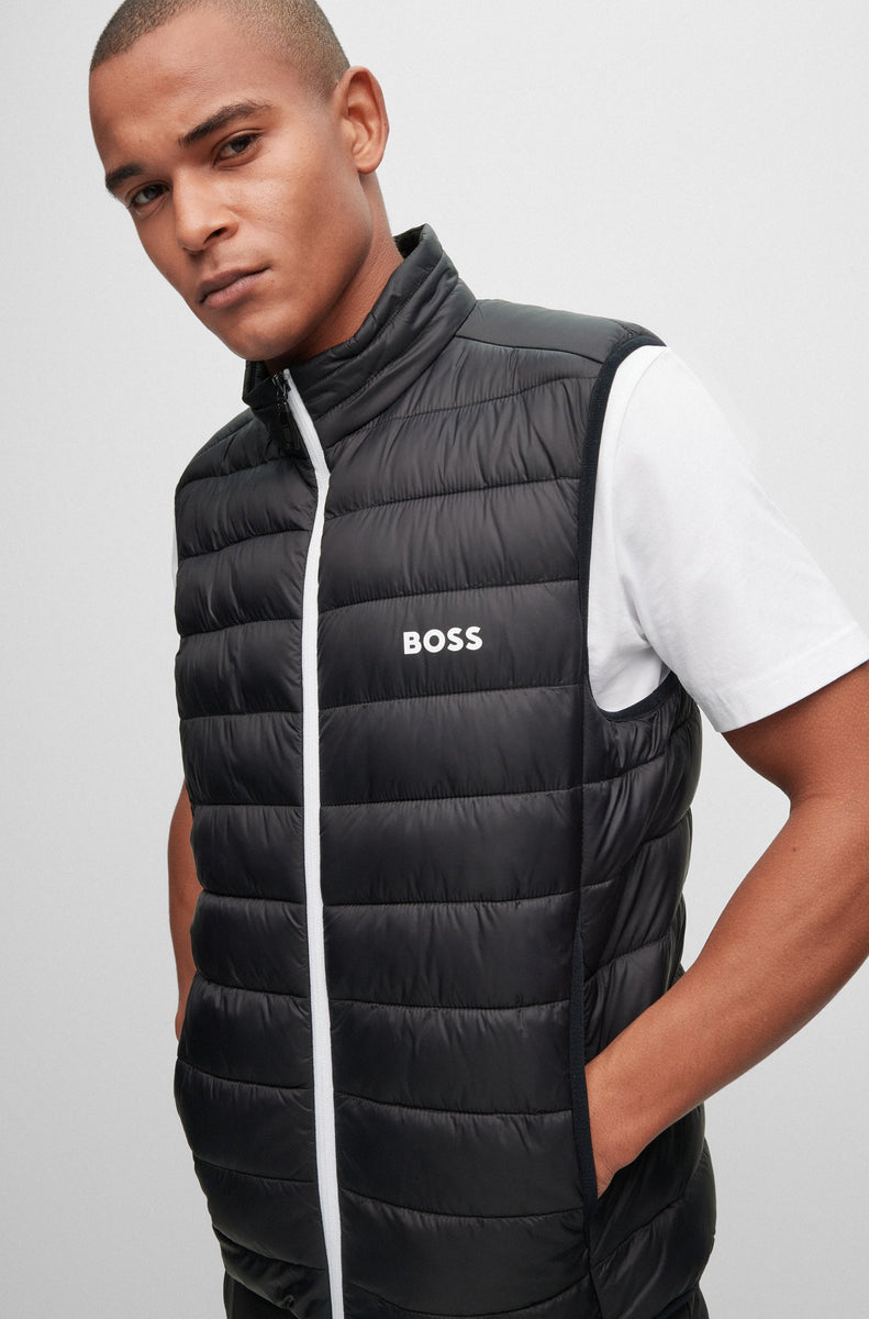 Mens body warmer hugo on sale boss