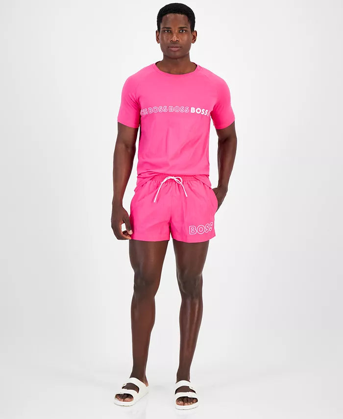 Hugo Boss Swim Short Mooneye Pink Phases Men s Fashion