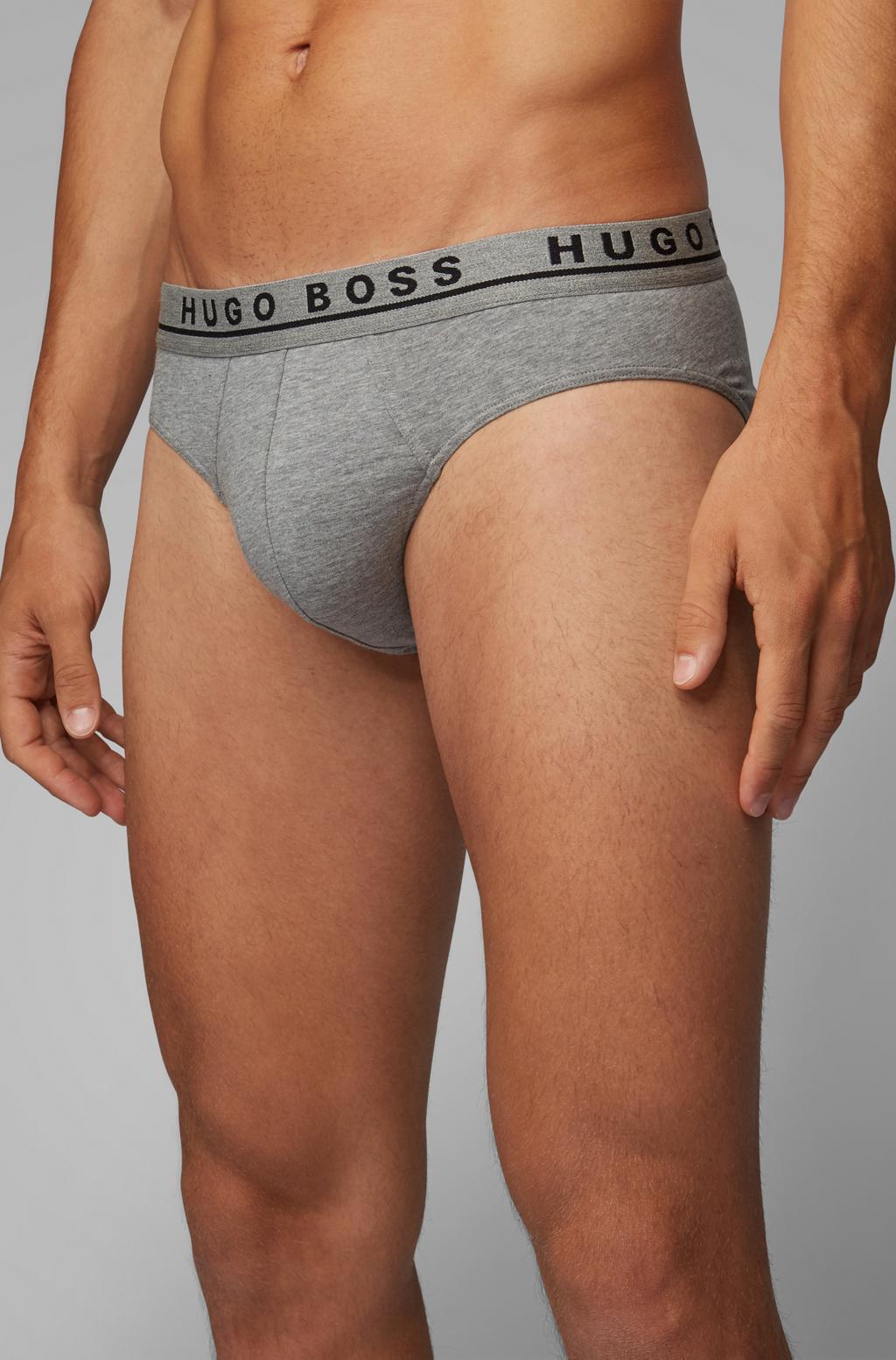 Hugo Boss Three pack of stretch cotton MINI briefs with logo waistband Phases Men s Fashion